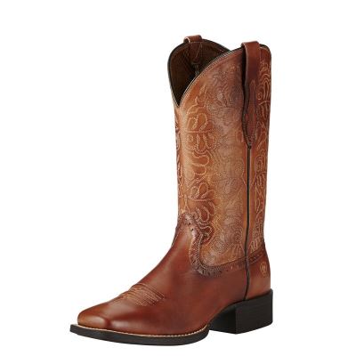 Ariat Round Up Remuda - Western Laarzen Beige Dames - 27711-635